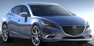 Фото Mazda 3 hatchback 2014 просочилась в отчете Bank of America.